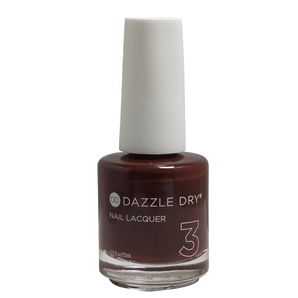 Dazzle Dry Nail Lacquer #610 Zest Deep Brown Polish 0.5oz